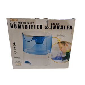 new crane 2 in 1 warm mist steam humidifier inhaler